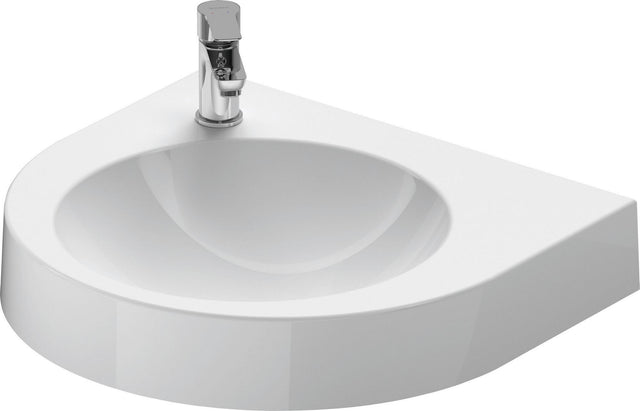 DURAVIT Waschtisch Architec 575 mm weiß, wandhängend, 1 Hahnloch links, ohne Überlauf