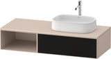 Duravit Zencha Konsolenwaschtischunterbau 1300 mm Eiche Anthrazit mit Auszug
