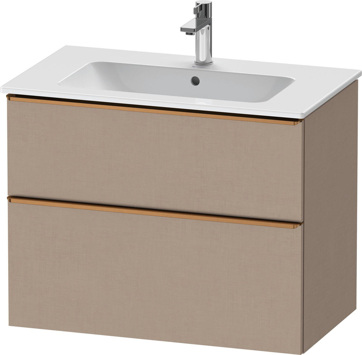 Duravit D-Neo Waschtischunterbau 810 mm betongrau matt mit Soft-Close-Auszug