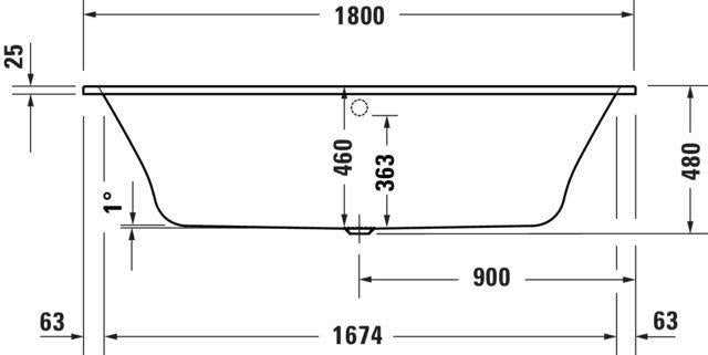 DURAVIT Qatego Whirlwanne 1800x800mm Weiß Einbau inkl. Fußgestell & Ab-/Überlaufgarnitur