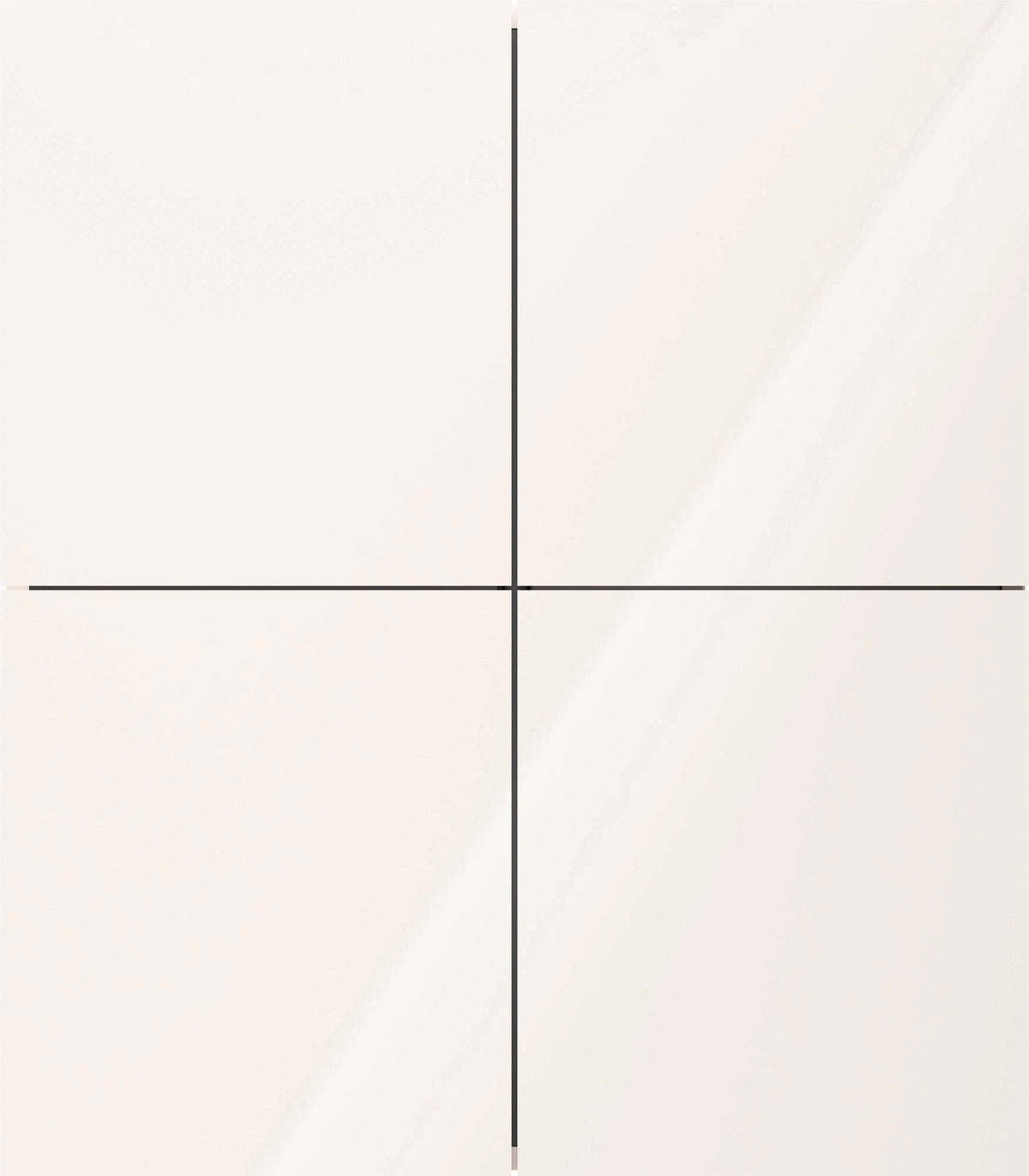 Duravit Halbhochschrank L-Cube 700 mm weiß hochglanz, 2 Türen, wandhängend