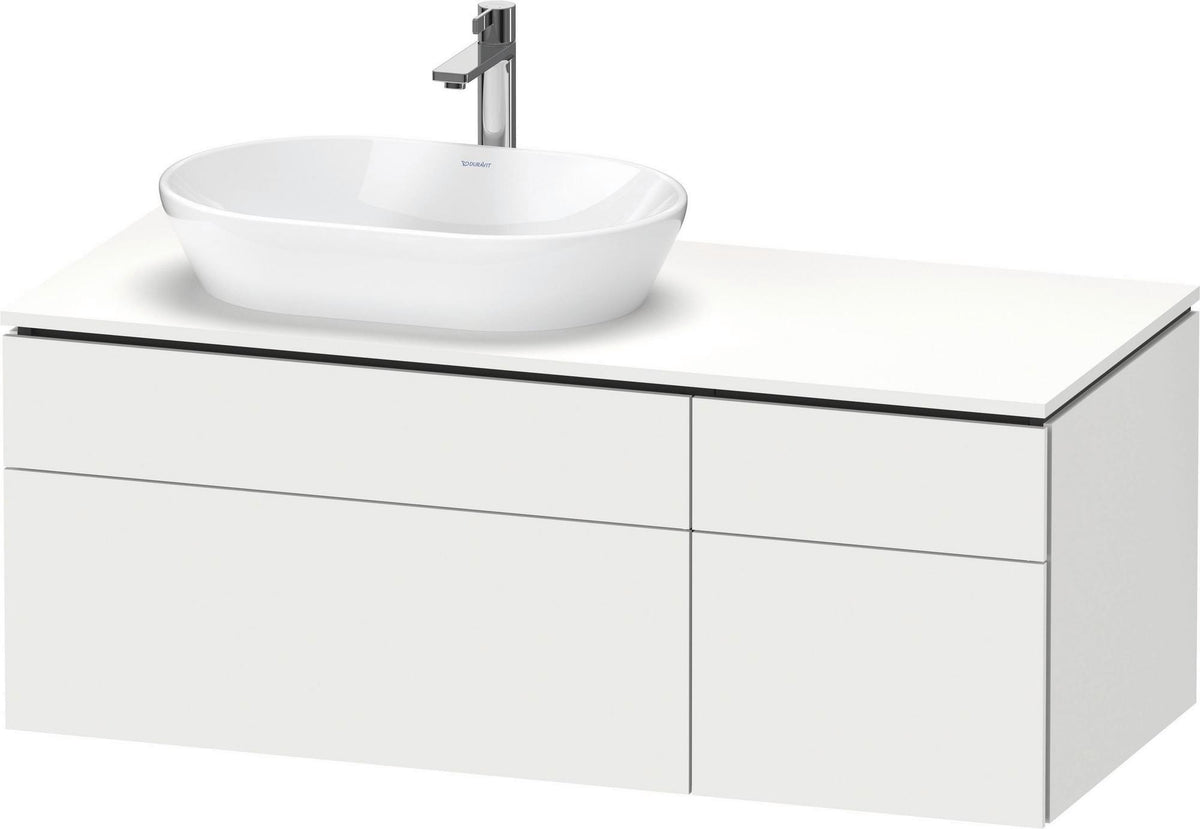 DURAVIT L-Cube Waschtischunterbau 1220 mm taupe supermatt mit Tip-On-Technik und Soft-Close