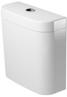 DURAVIT Spülkasten Darling New mit WonderGliss, Dual Flush, Anschluss unten links, weiß