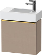 DURAVIT D-Neo Waschtischunterbau 484 mm Eiche Schwarz Matt, 1 Tür, Bronze Griff