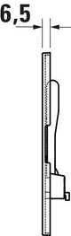 DURAVIT DuraSystem Betätigungsplatte Beta 100 Dual Flush Aufgesetzt Schwarz Matt