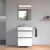 DURAVIT Waschtisch Vero Air 600 mm mit Überlauf, 1 Hahnloch, weiß – Wandmontage