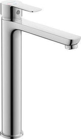 Duravit D-Code Einhebel-Waschtischmischer XL 180 mm, ohne Zugstange, FreshStart, MinusFlow, Schwarz Matt
