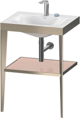 DURAVIT XViu c-bonded Waschtischset 600 mm champagner matt apricot pearl