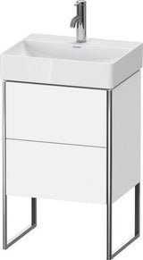 Duravit XSquare Waschtischunterbau COMPACT 491x484x390 mm weiß matt – 2 Auszüge, Fußgestell