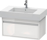 Duravit Ketho Waschtischunterbau 800 mm wandhängend, 1 Auszug, weiß matt – mit Soft-Close