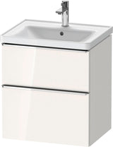 Duravit D-Neo Waschtischunterbau 584 mm betongrau matt mit Auszug und Schubkasten