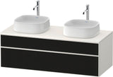 DURAVIT Zencha Konsolen-Waschtischunterbau 1300 mm Eiche Anthrazit wandhängend