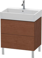 Duravit L-Cube Waschtischunterbau 684 mm Amerikanisch Nussbaum mit Tip-On-Technik