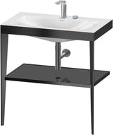 DURAVIT XViu c-bonded Waschtisch-Set mit Metallkonsole, 800 mm, apricot pearl hochglanz