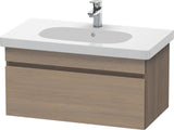DURAVIT DuraStyle Waschtischunterbau 800 mm Eiche Terra/Weiß Matt, 1 Auszug, wandhängend