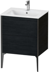 DURAVIT XViu Waschtischunterbau bodenstehend 610 mm, 2 Auszüge, weiß matt – Tip-On & Soft-Close