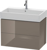 DURAVIT L-Cube Waschtischunterbau 784 mm, 2 Schubkästen, Weiß Matt, Wandhängend
