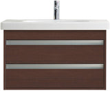 Duravit D-Code Möbelwaschtisch 850 mm mit Überlauf und Hahnlochbank – Weiß