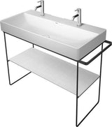 Duravit DuraSquare Metallkonsole höhenverstellbar mit Handtuchhalter links/rechts Chrom