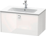 Duravit Brioso Waschtischunterbau 620 mm betongrau matt mit 1 Auszug und Soft-Close