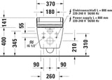 DURAVIT SensoWash Classic Dusch-WC-Sitz in Weiß – mit Fernbedienung, Beleuchtung und einstellbarer Duschstrahlstärke