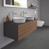 DURAVIT White Tulip Konsolenwaschtischunterbau 1300 mm, 2 Schubkästen, weiß seidenmatt, wandhängend