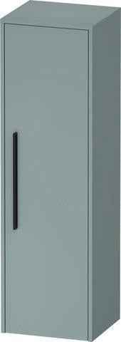 DURAVIT D-Code Halbhochschrank 400 mm, rechts, Basalt Matt, 1 Tür, Glasböden