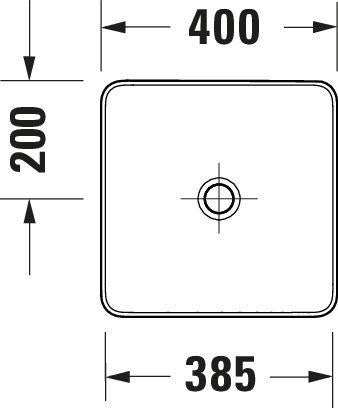 DURAVIT Sivida Waschtischset 1080x500 mm Aufsatzbecken mit Konsole, medizinische Ausführung