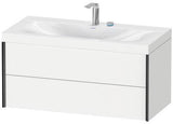 Duravit Möbelwaschtischset XViu 1000x480mm mit Unterbau, Nussbaum mitte und keramischer Ventilabdeckhaube