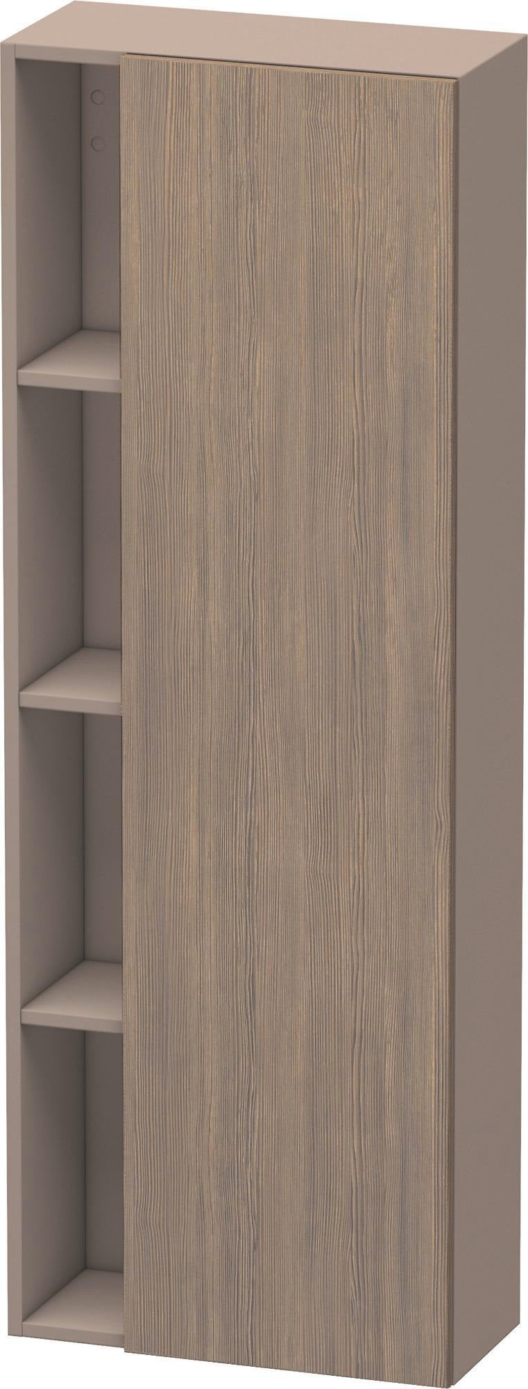 DURAVIT DuraStyle Hochschrank 240x500x1400mm, 1 Tür links, Eiche Terra/Weiß Matt