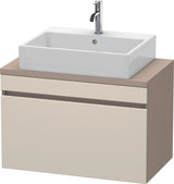 Duravit DuraStyle Waschtischunterbau 800 mm betongrau matt mit 1 Auszug und Soft-Close