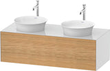 DURAVIT White Tulip Waschtischunterbau wandhängend 1300 mm weiß seidenmatt mit LED-Innenbeleuchtung