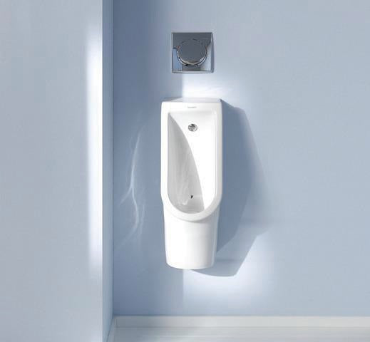 DURAVIT Urinal Starck 3 von Philippe Starck – Weiß, Zulauf oben, spülrandlos, 245 mm