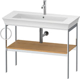 DURAVIT White Tulip Metallkonsole 984 mm von Philippe Starck – Höhenverstellbar, Weiß Seidenmatt