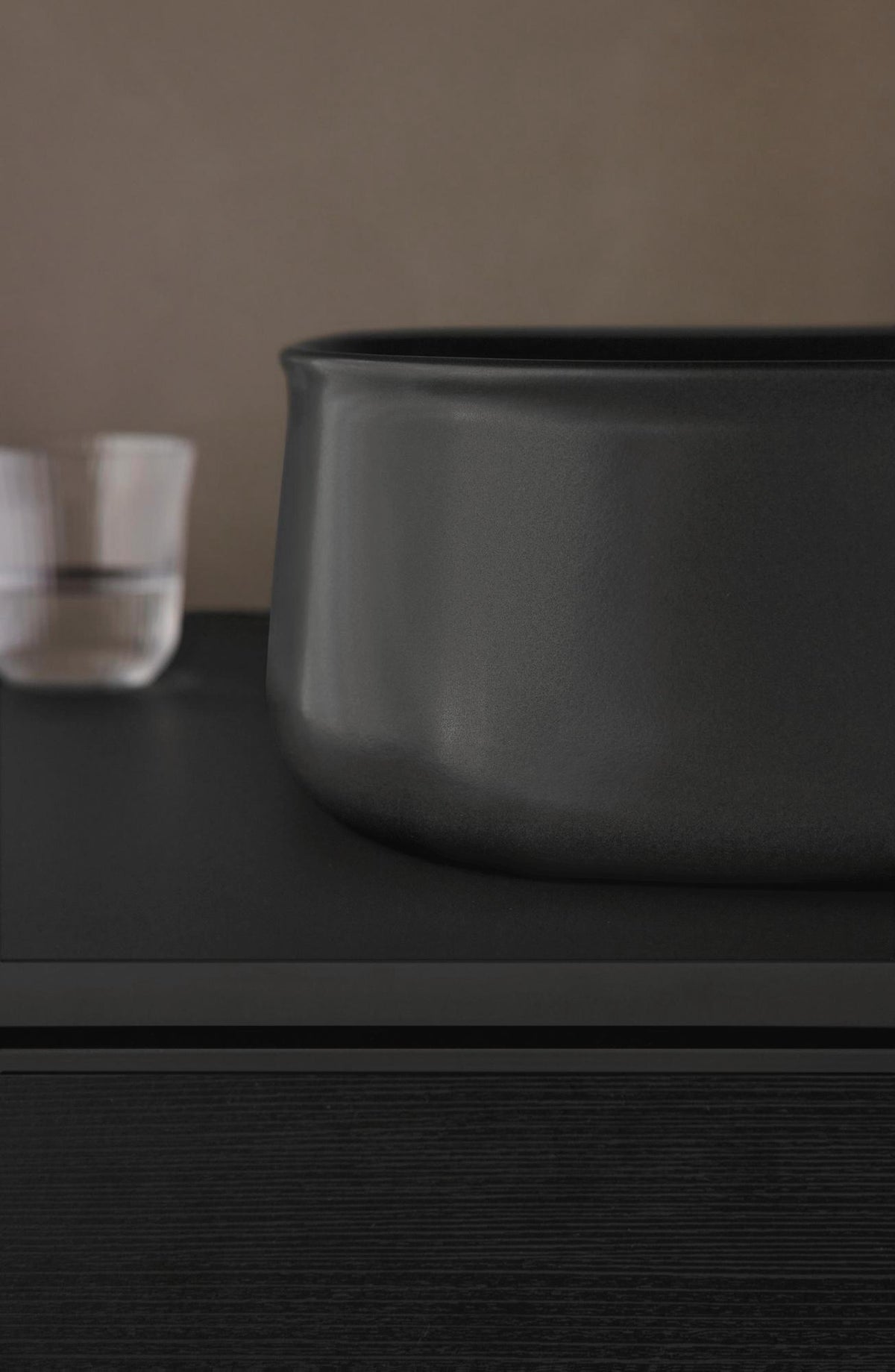 DURAVIT Zencha Konsolen-Waschtischunterbau 1300 mm Eiche Anthrazit mit 2 Auszügen