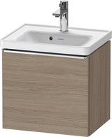 Duravit D-Neo Waschtischunterbau 484 mm Eiche Terra Matt mit 1 Auszug und Soft-Close