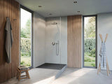 DURAVIT Sustano Duschwanne 800x800x30 Mineralguss Dunkelgrau Matt – Quadratisch, Bodenbündig