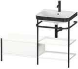 Duravit Waschtischset Happy D.2 Plus 1200x490mm ein Hahnloch taupe supermatt