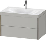 DURAVIT XViu c-bonded Waschtischset 800 mm wandhängend mit 2 Schubkästen und Tip-on-Technik