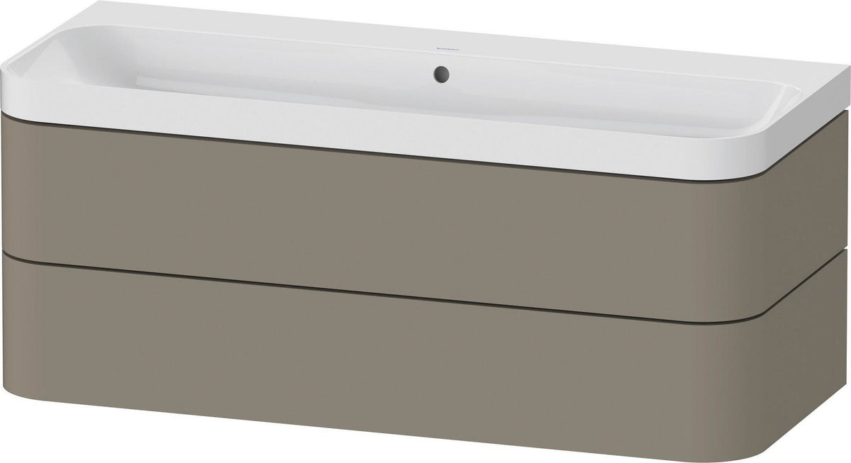 Duravit Happy D.2 Waschtischset 1175 mm wandhängend mit Tip-on Technik und Soft-Close