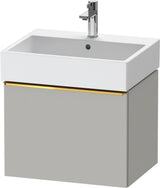 DURAVIT D-Neo Waschtischunterbau 584 mm wandhängend mit 1 Auszug, Griff Bronze, Weiß Matt
