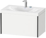 Duravit Möbelwaschtischset XViu 800x480mm mit Unterbau, Auszug und Hahnlochbank