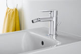 Duravit D-Code Einhebel-Bidetmischer Chrom – Keramikmischsystem, 118 mm Auslauf