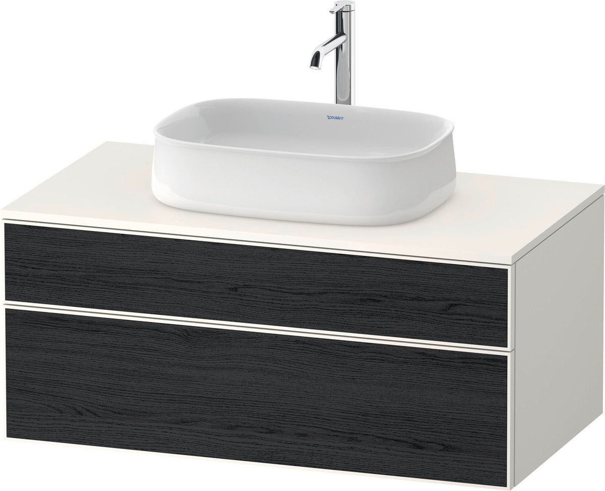 DURAVIT Zencha Konsolenwaschtischunterbau 1000 mm Eiche Anthrazit mit Tip-on Technik