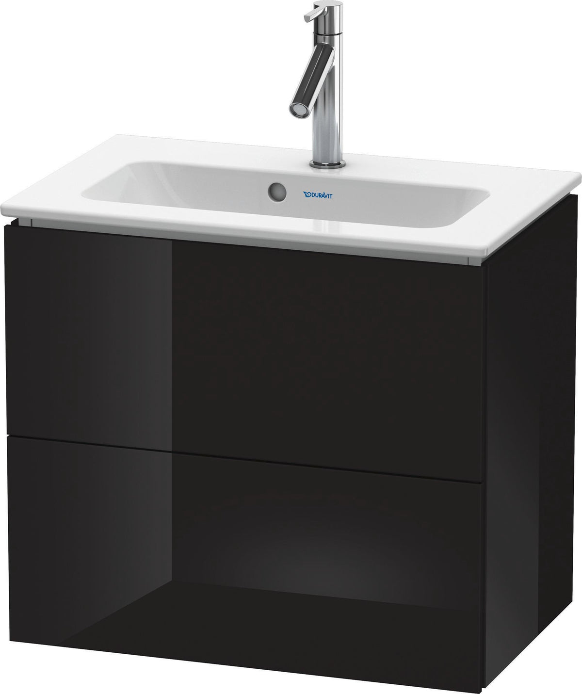 Duravit L-Cube Waschtischunterbau 620 mm Weiß Matt mit 2 Schubkästen und Tip-On Technik