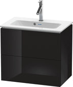 schwarz hochglanz / Mitteldichte Faserplatte (MDF) / 2 Schubkästen