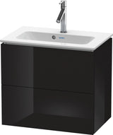 Duravit L-Cube Waschtischunterbau 620 mm Weiß Matt mit 2 Schubkästen und Tip-On Technik