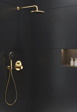 DURAVIT Handbrause MinusFlow 3-Jet D120 Rain/Pulse/Mono, Schwarz Matt – 120 mm Duschkopf mit Antikalk