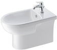 Duravit No.1 Einhebel-Bidetmischer 123 mm Chrom mit Zugstangen-Ablaufgarnitur