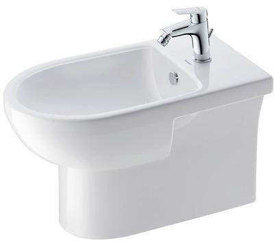 Duravit No.1 Einhebel-Bidetmischer 123 mm Chrom mit Zugstangen-Ablaufgarnitur